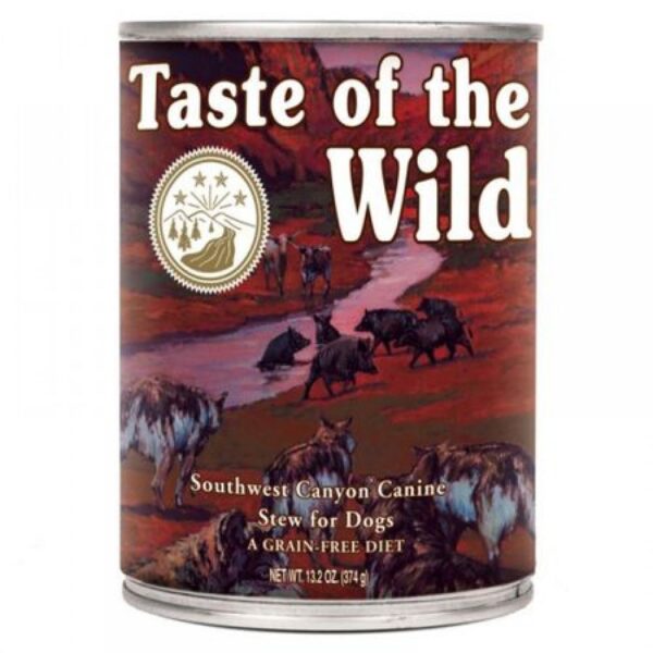 Hrana umeda pentru caini Taste Of The Wild Southwest Canyon Conserva 4 x 390 gr