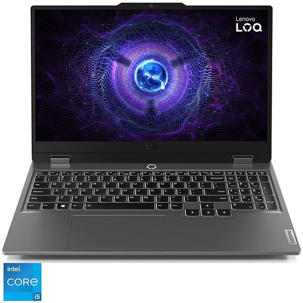 Laptop Gaming Lenovo LOQ 15IRX9 cu procesor Intel(r) Core(tm) i5-13450HX pana la 4.6GHz